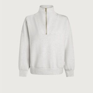 Varley Harley Half Zip - Ivory Marl